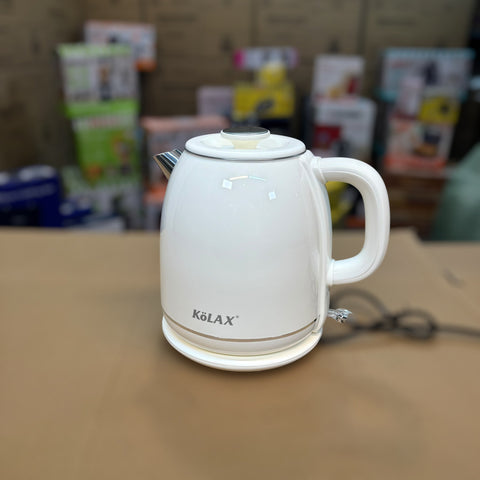 Kolax 2L White Electric Kettle - German Lot