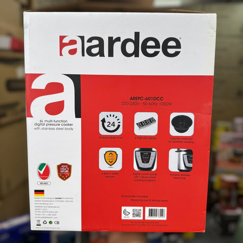 Ardee 6L Digital Electric Pressure Cooker